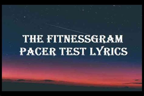 is the pacer test hard|the pacer test lyrics.